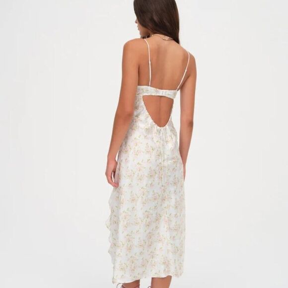 FOR LOVE & LEMONS Chania Midi Floral Dress NWT - Picture 3 of 11
